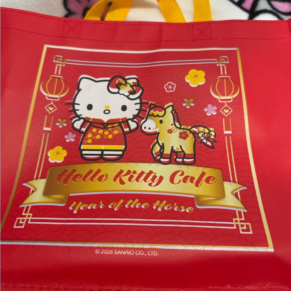 Hello Kitty Cafe Lunar New Year tote bag BNWT - Picture 3 of 5